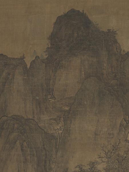 五代梁關仝秋山晚翠　軸