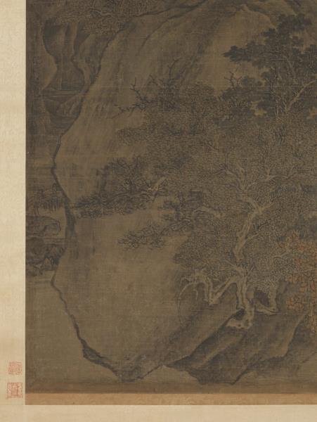 五代梁關仝秋山晚翠　軸