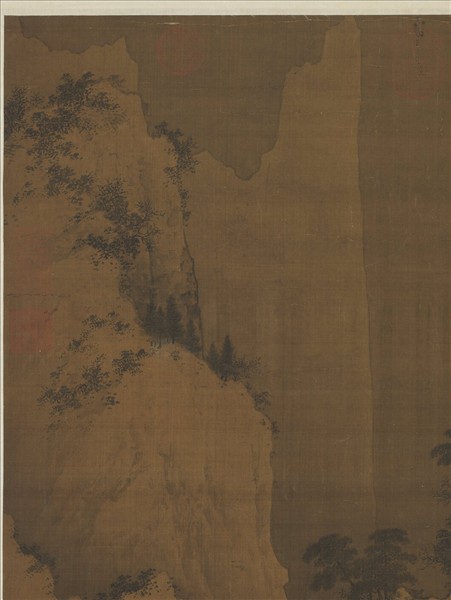 宋人溪山暮雪　軸