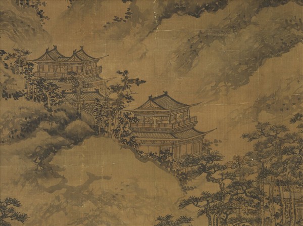 元陸廣仙山樓觀　軸