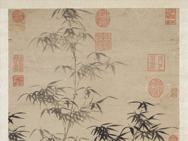 明夏昶畫竹林大士　軸