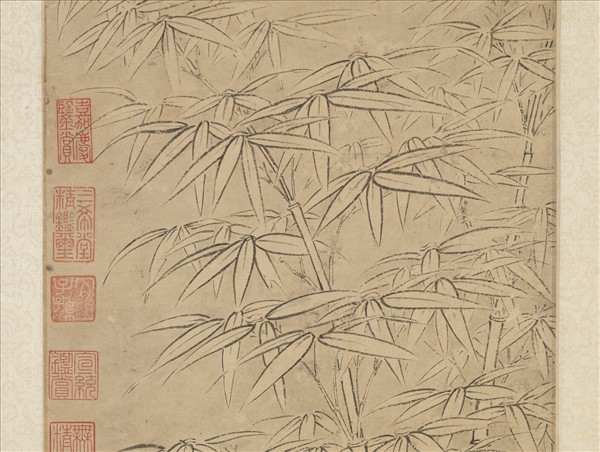 明夏昶三祝圖　軸