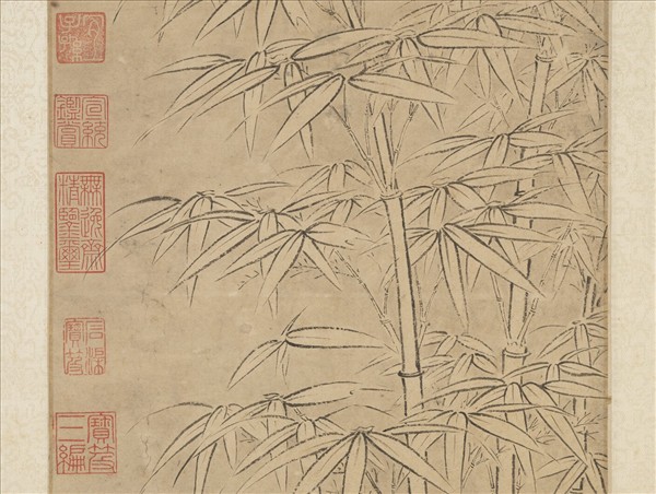 明夏昶三祝圖　軸