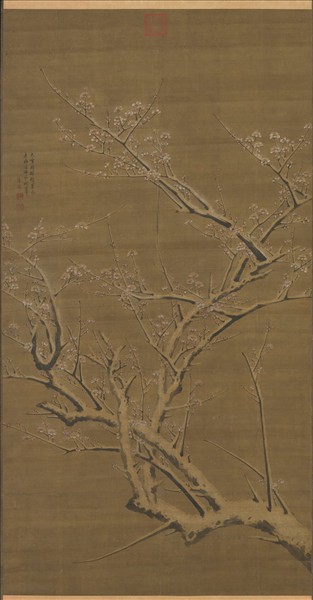 明陸復梅花　軸