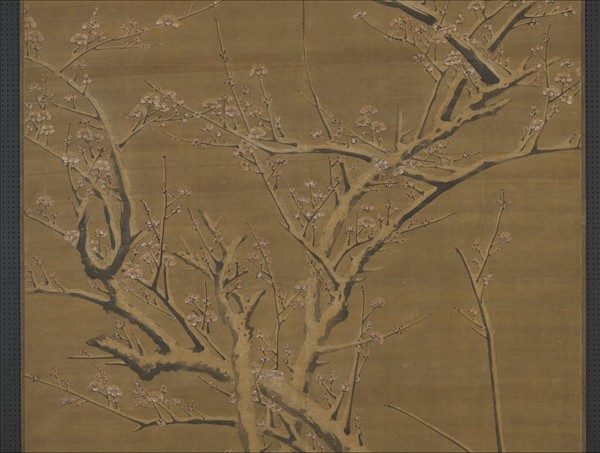 明陸復梅花　軸