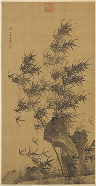 明呂端浚畫竹　軸