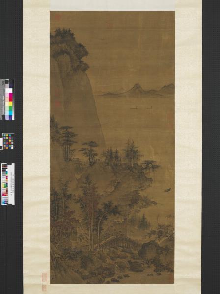 明戴進溪橋策蹇圖　軸