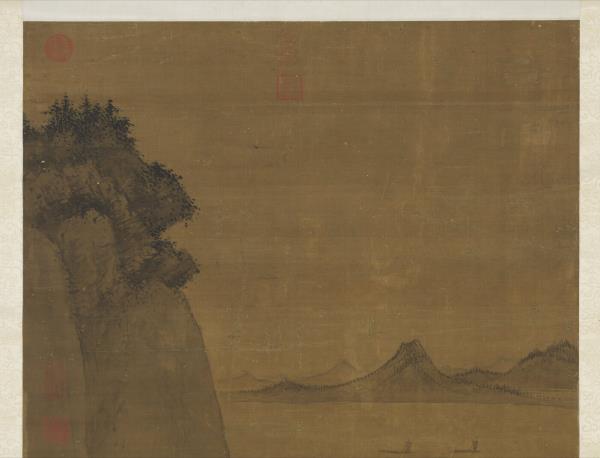 明戴進溪橋策蹇圖　軸