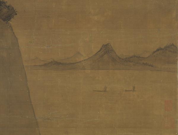 明戴進溪橋策蹇圖　軸