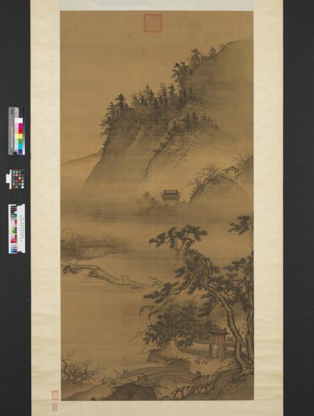 明戴進春遊晚歸　軸