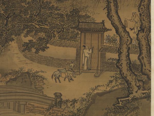 明戴進春遊晚歸　軸