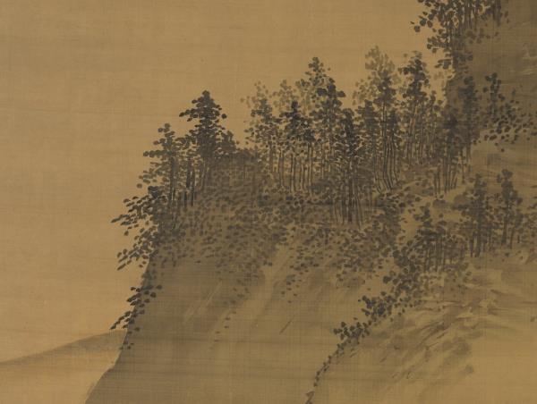 明戴進春遊晚歸　軸