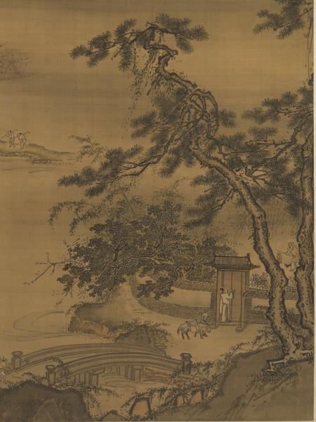 明戴進春遊晚歸　軸