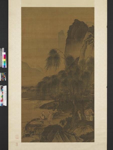 明戴進渭濱垂釣圖　軸