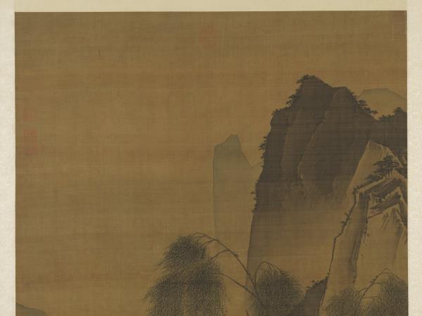 明戴進渭濱垂釣圖　軸