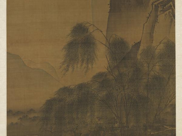 明戴進渭濱垂釣圖　軸