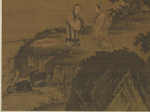 明戴進渭濱垂釣圖　軸