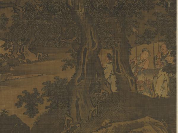 明戴進渭濱垂釣圖　軸