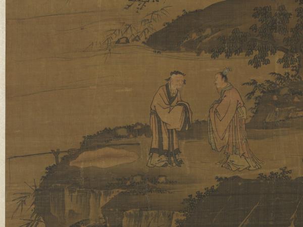 明戴進渭濱垂釣圖　軸