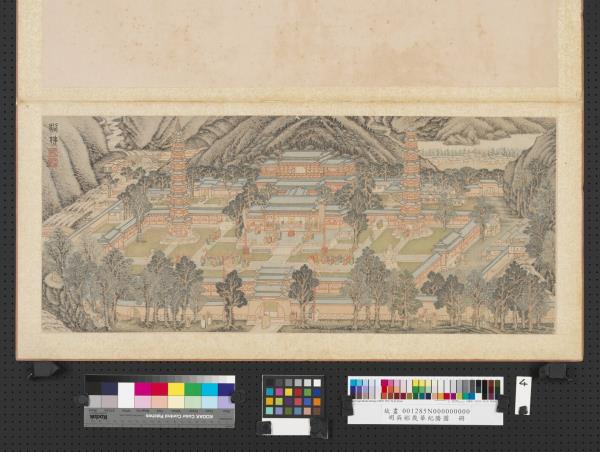 明吳彬歲華紀勝圖　冊　浴佛