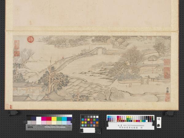 明吳彬歲華紀勝圖　冊　大儺