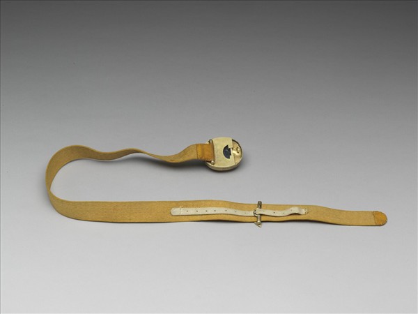 銀鍍金鑲藍碧璽帶扣