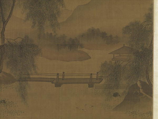 明戴進柳塘圖　軸