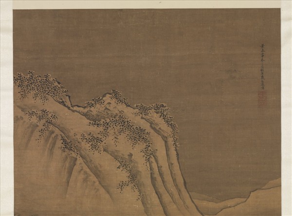 明戴進畫山水　軸