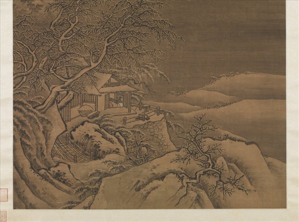 明戴進畫山水　軸