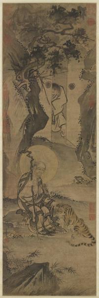 明戴進畫羅漢　軸