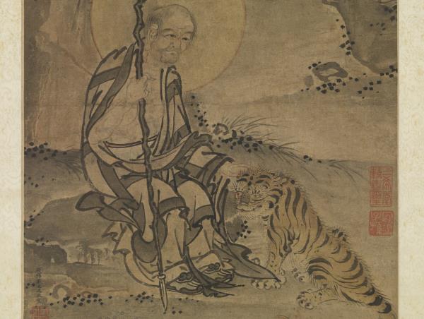 明戴進畫羅漢　軸