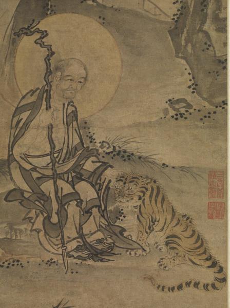 明戴進畫羅漢　軸