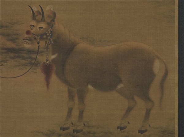 明戴進畫紈牛　軸