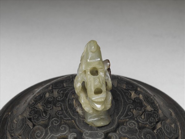 鴛鴦荷葉紋玉頂