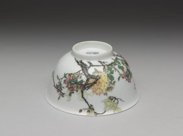 琺瑯彩瓷玉堂富貴圖碗