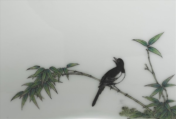 琺瑯彩瓷茶梅十二喜碗