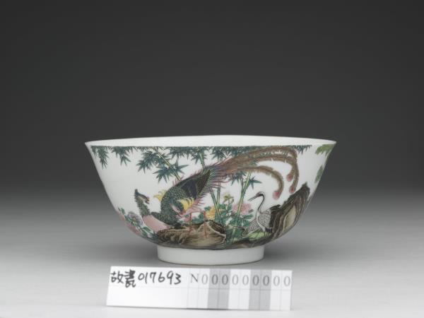 琺瑯彩瓷五倫圖碗