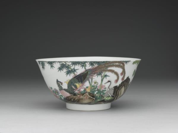 琺瑯彩瓷五倫圖碗