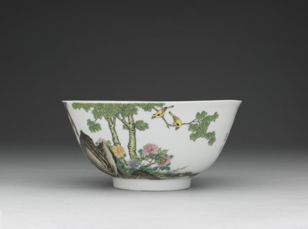 琺瑯彩瓷五倫圖碗