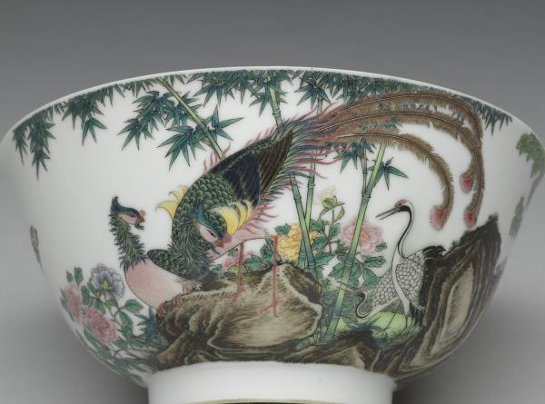 琺瑯彩瓷五倫圖碗