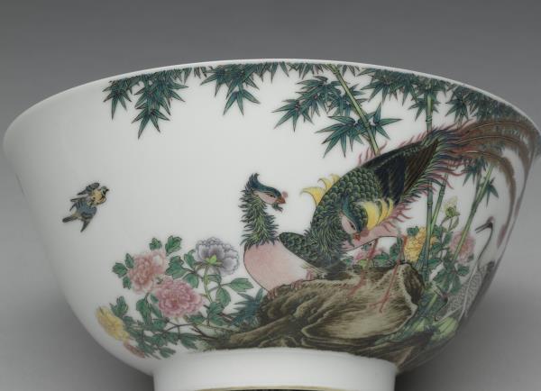 琺瑯彩瓷五倫圖碗