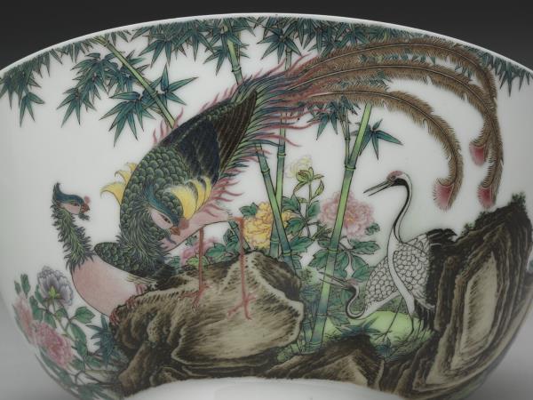 琺瑯彩瓷五倫圖碗