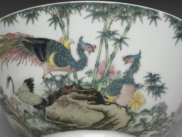 琺瑯彩瓷五倫圖碗