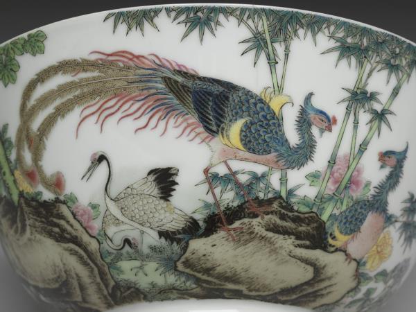 琺瑯彩瓷五倫圖碗