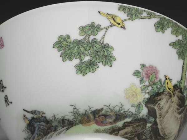 琺瑯彩瓷五倫圖碗