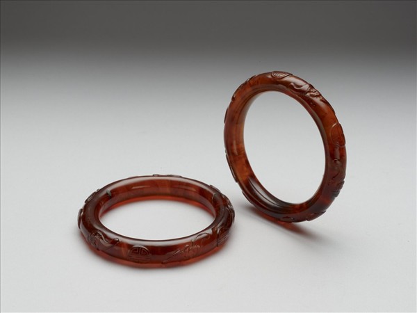 琥珀手鐲（一對）