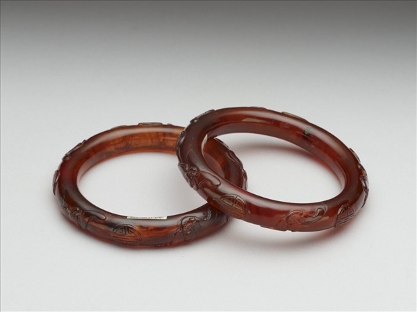 琥珀手鐲（一對）