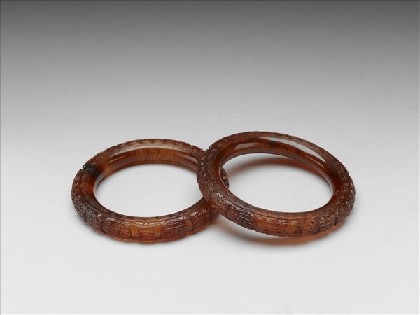 琥珀手鐲（一對）