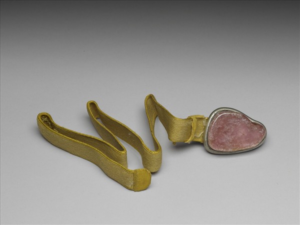 銀嵌碧璽帶扣涼帶