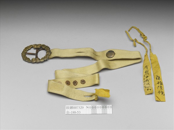 鍍金蝙蝠紋帶扣涼帶